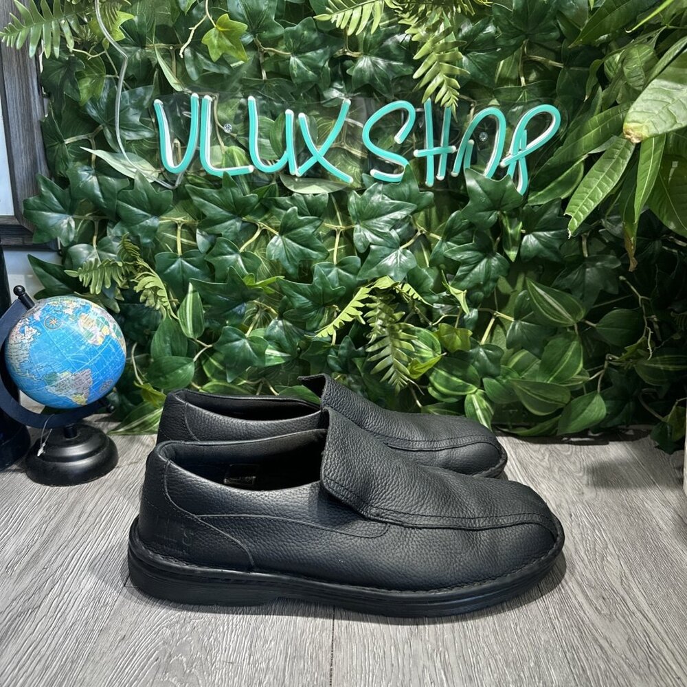 Dr Martens Black Norfolk Slip on Round Toe Textured Leather Loafers Size US M 13